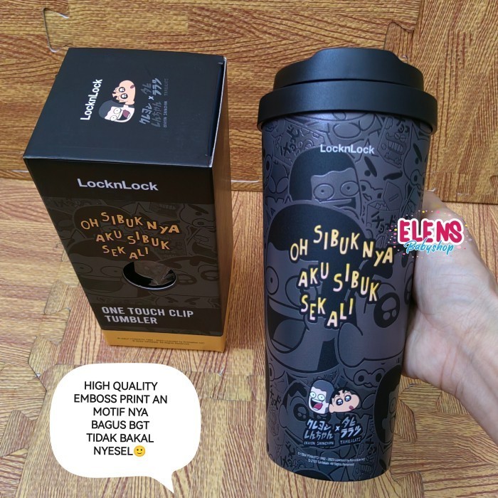 [Expert] Lock n Lock one touch clip tumbler mug 550ml