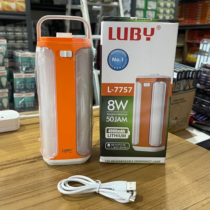 PREMIUM LUBY LED RECHARGEABLE EMERGENCY LAMP L-7757