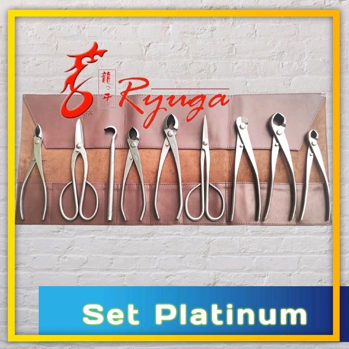 PREMIUM Alat Bonsai Stenlis, merk RYUGA SET PLATINUM, Original
