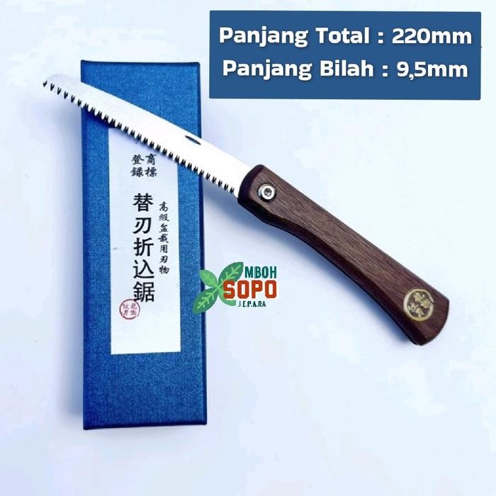 PREMIUM Gergaji Lipat Jepang, Gergaji Mini, Gergaji Bonsai dan Outdoor PLUS Box Ekslusif