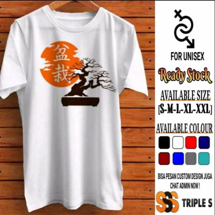 PREMIUM KAOS PECINTA POHON BONSAI JEPANG KAOS HOBI KEREN