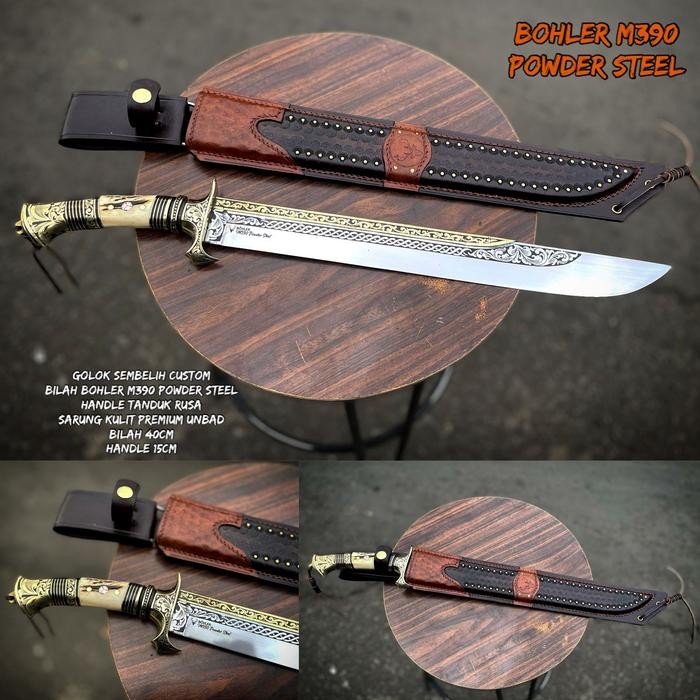 PREMIUM Golok Sembelih Premium Bohler M390 Powder Steel 40 Cm