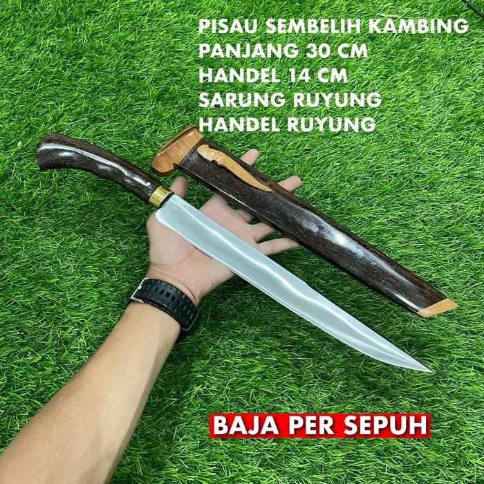 PREMIUM golok pisau sembelih kambing sapi baja per super tajam
