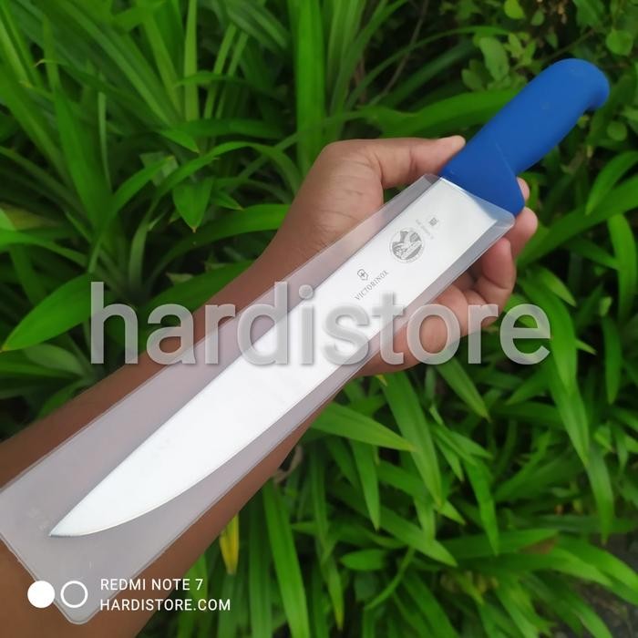 PREMIUM Pisau Sembelih Victorinox 20 cm Butcher Knife 5.5502.20 Blue Fibrox