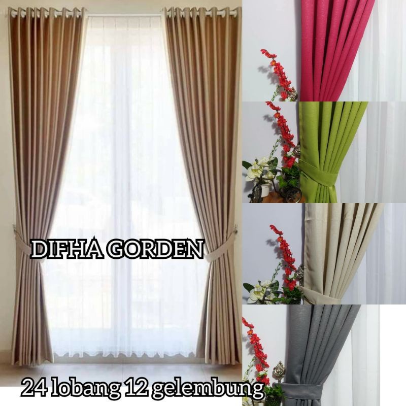 KirimLgSg-Gorden Jendela Besar Lebar 2 meter 3meter Gorden sekat Ruangan korden Ruang tamu Horden Ka