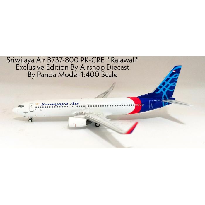 BerkahToys-- Sriwijaya Air B737-800 PK-CRE "Rajawali" 1:400 Scale