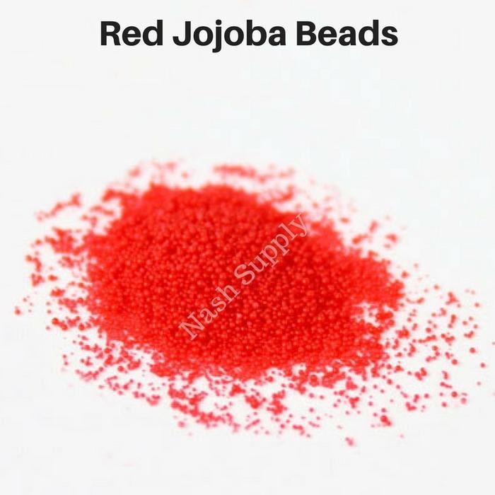 LarisMainan- Red Jojoba Beads - 10 Gr