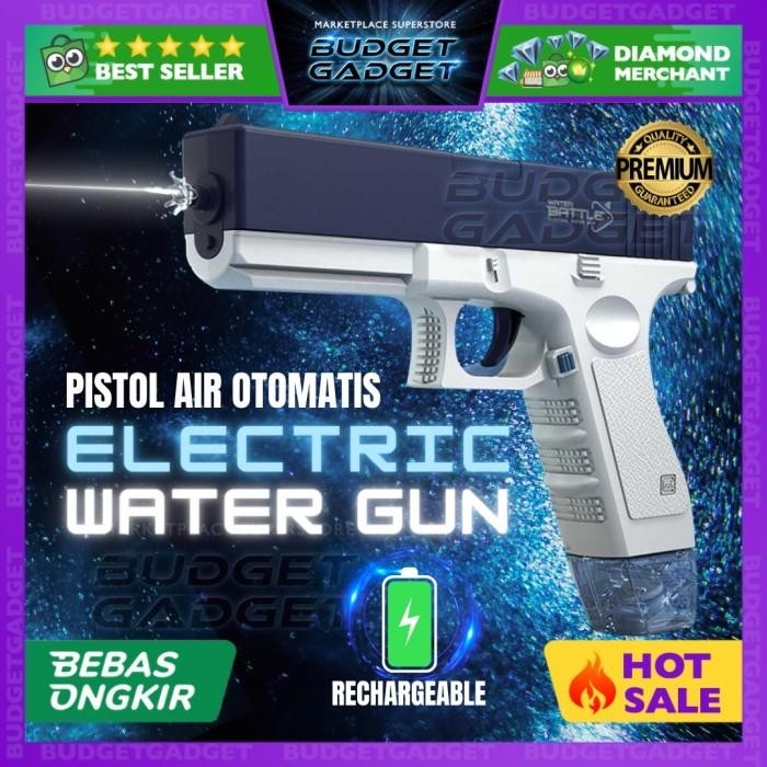 LarisMainan- Mainan Pistol Air Elektrik Electric Rechargeable 500mAh