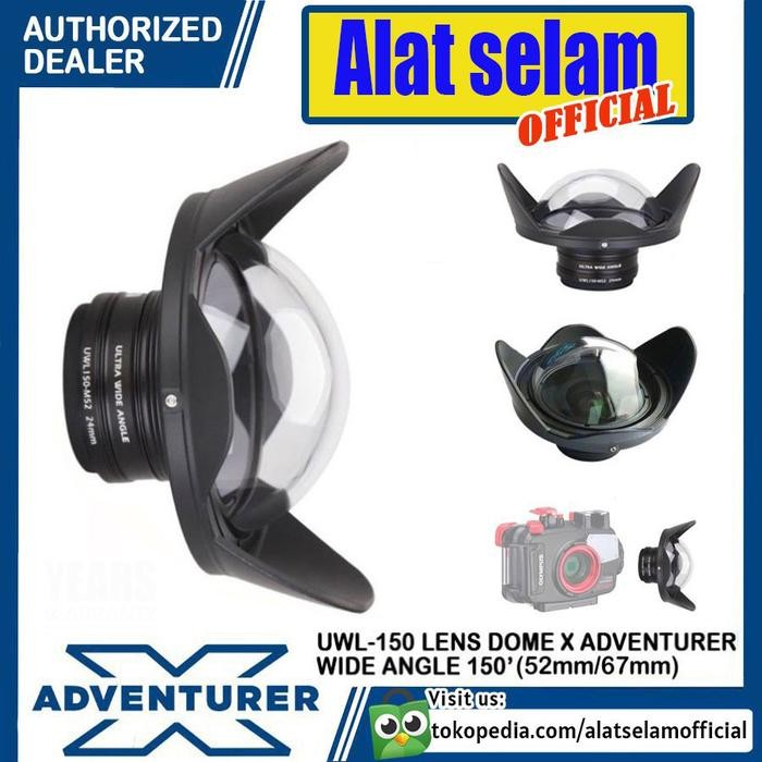 Dome Camera Underwater XAdventurer UWL-150 52mm 67mm Ultra Wide Lens