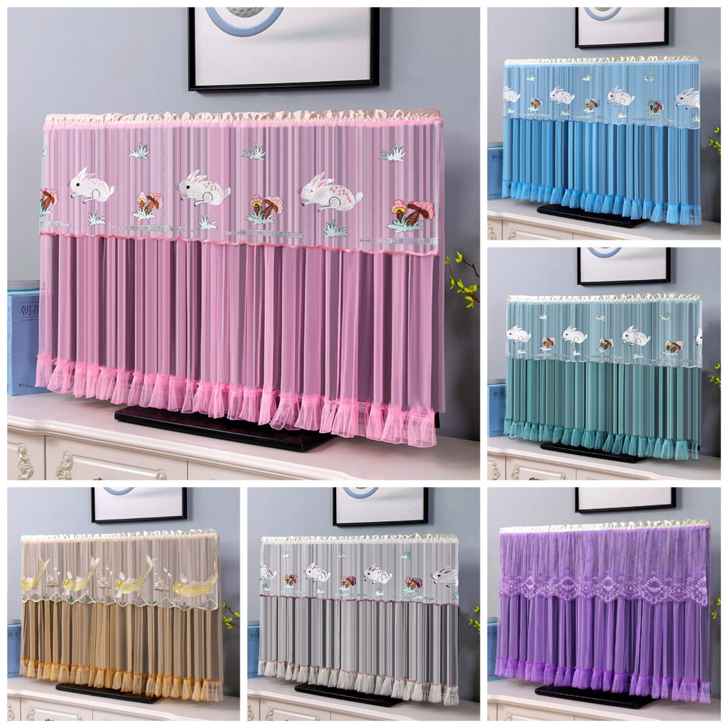 TERMURAH Sarung TV Renda Elastis Import Menutup 2 Sisi Depan Belakang Dengan Motif Lucu dan Cantik