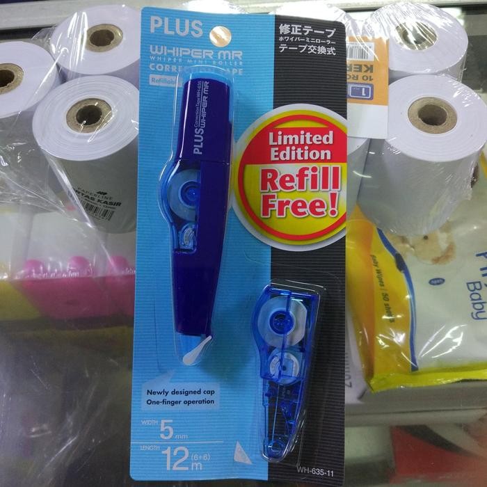 

Ready JT Correction Tape PLUS WH605 / 635 Whiper MR tip ex kertas