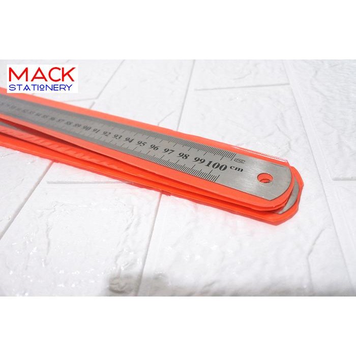 

Ready JT Penggaris 100 Cm / Penggaris Besi 1 Meter / Penggaris Besi Mistar