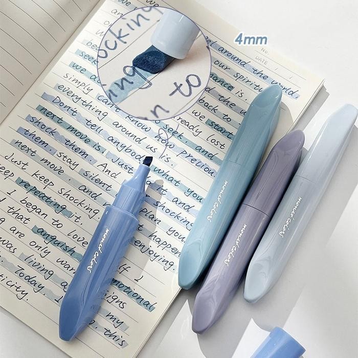 

Ready JT Winzige 4pcs Stabilo Warna Pastel Highlighter Pen Set Lucu Journal Marker Pen Stationery