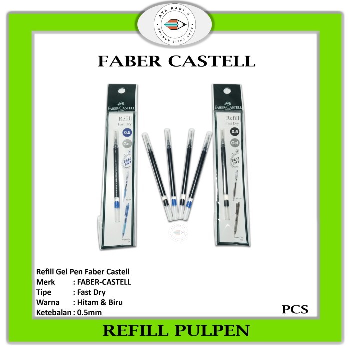 

Ready JT FABER-CASTELL - Refill Fast Dry Gel Pen - Pcs