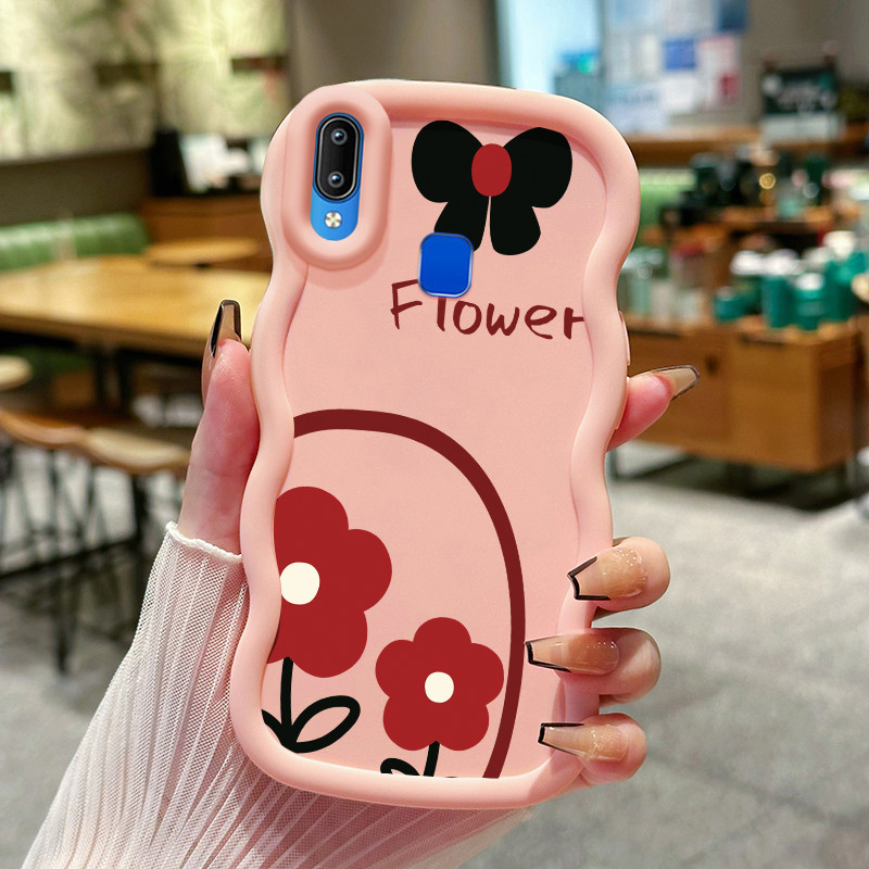 Casing Hp Untuk VIVO Y91 Y91i Y93 Y95 Y91C Y1s Y90 Case Casing Softcase Love HP Kesing telepon bunga