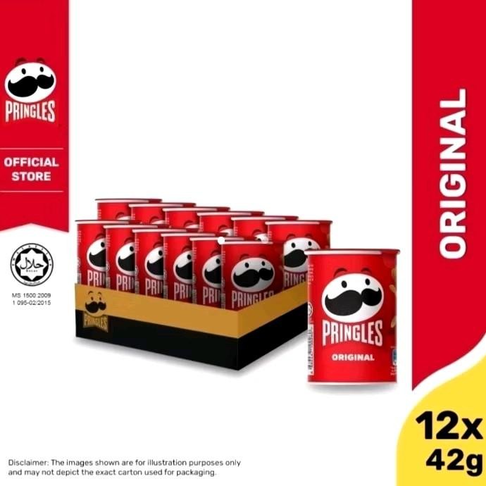 

Pringles Mini 42Gr Original Sekarton Isi 12 Pcs Snack Cemilan Food Keripik