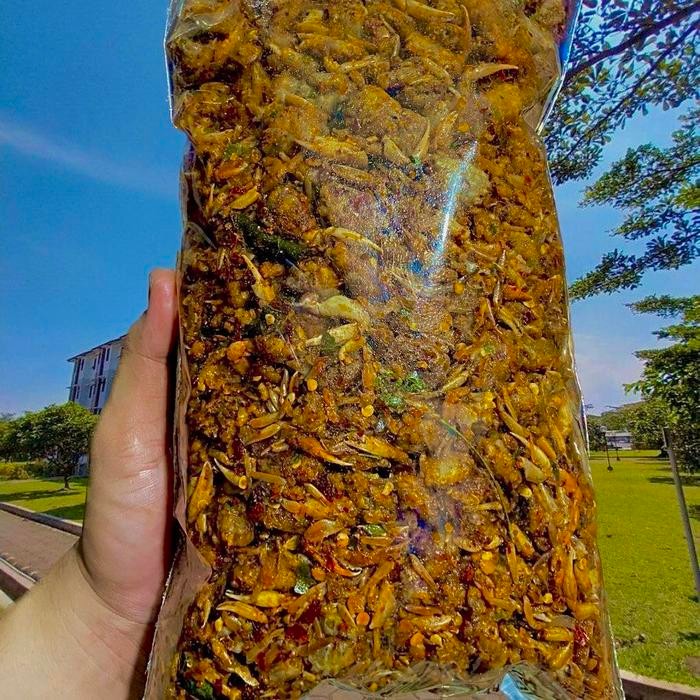 

Cemilan Keripik Baby Fish Crispy Pedas Daun Jeruk 500 Gram ( Cod ) Best Seller Food Snacks Kriukk