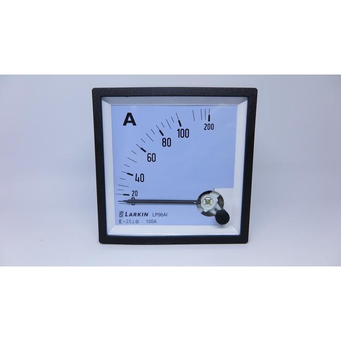 ALAT LISTRIK BERKUALITAS LARKIN LP-96AD ANALOG AMPERE PANEL METER DIRECT 96X96 JARUM TANPA CT