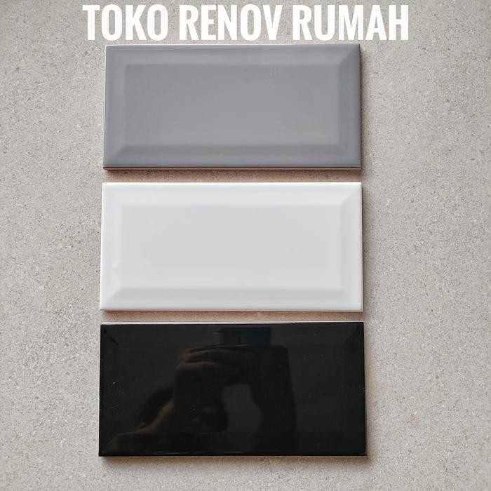 Keramik 10x20 bevel (gloss/ keramik bevel 10x20/ keramik dinding dapur