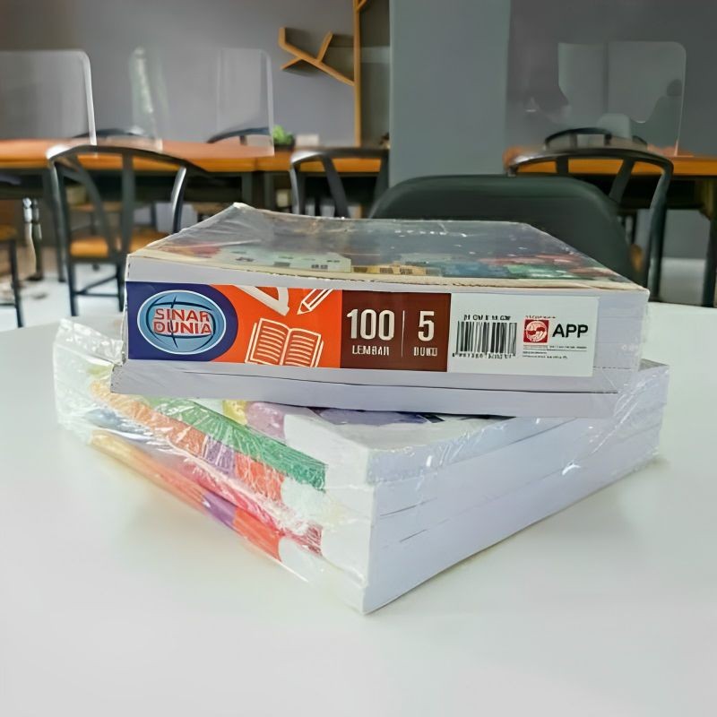 

BUKU TULIS SIDU SINAR DUNIA 100 LEMBAR (1PAK/5BUKU)