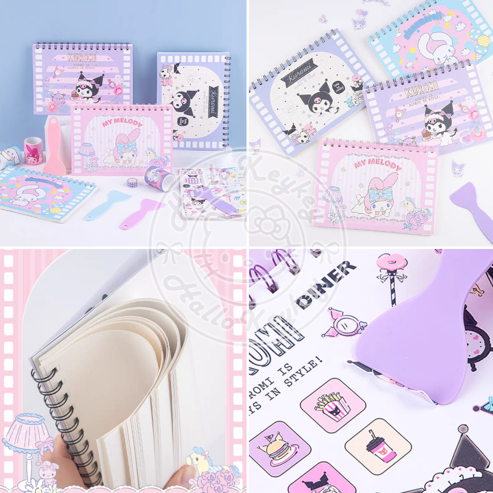 

buku stiker sticker book melody kuromi cinnamoroll original sanrio