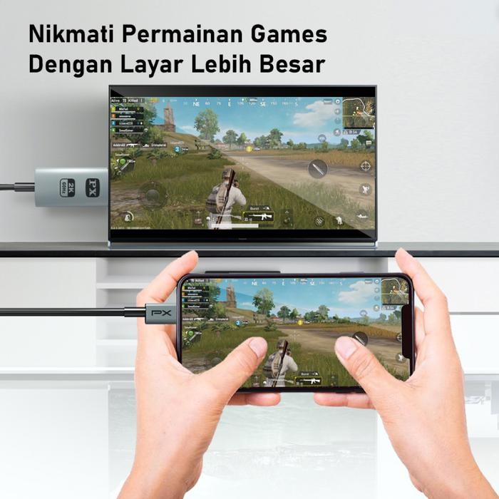 Usb Type C To Hdmi Kabel Converter Smartphone To Tv 2M Px Mha-30C #Gratisongkir #Sale #Discount