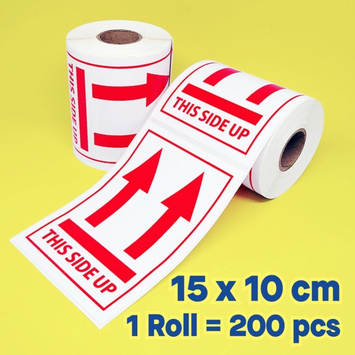 

Sticker Label Pengiriman Stiker This Side Up 15 x 10 cm (1 Roll/ 200 pcs)
