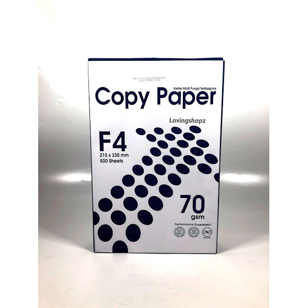 

Kertas Copy Paper F4 70 gram/ Kertas HVS F4