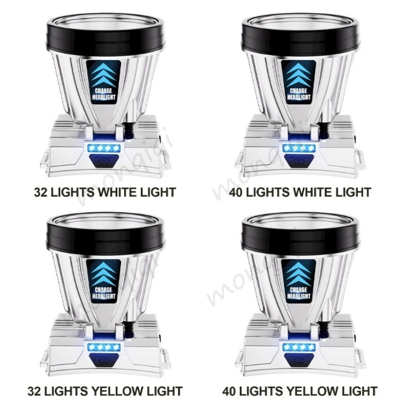 Monqiqi Lampu Senter Kepala LED Rechargeable Headlamp Super Terang Air Bisa Di Cas Head lamp Cas