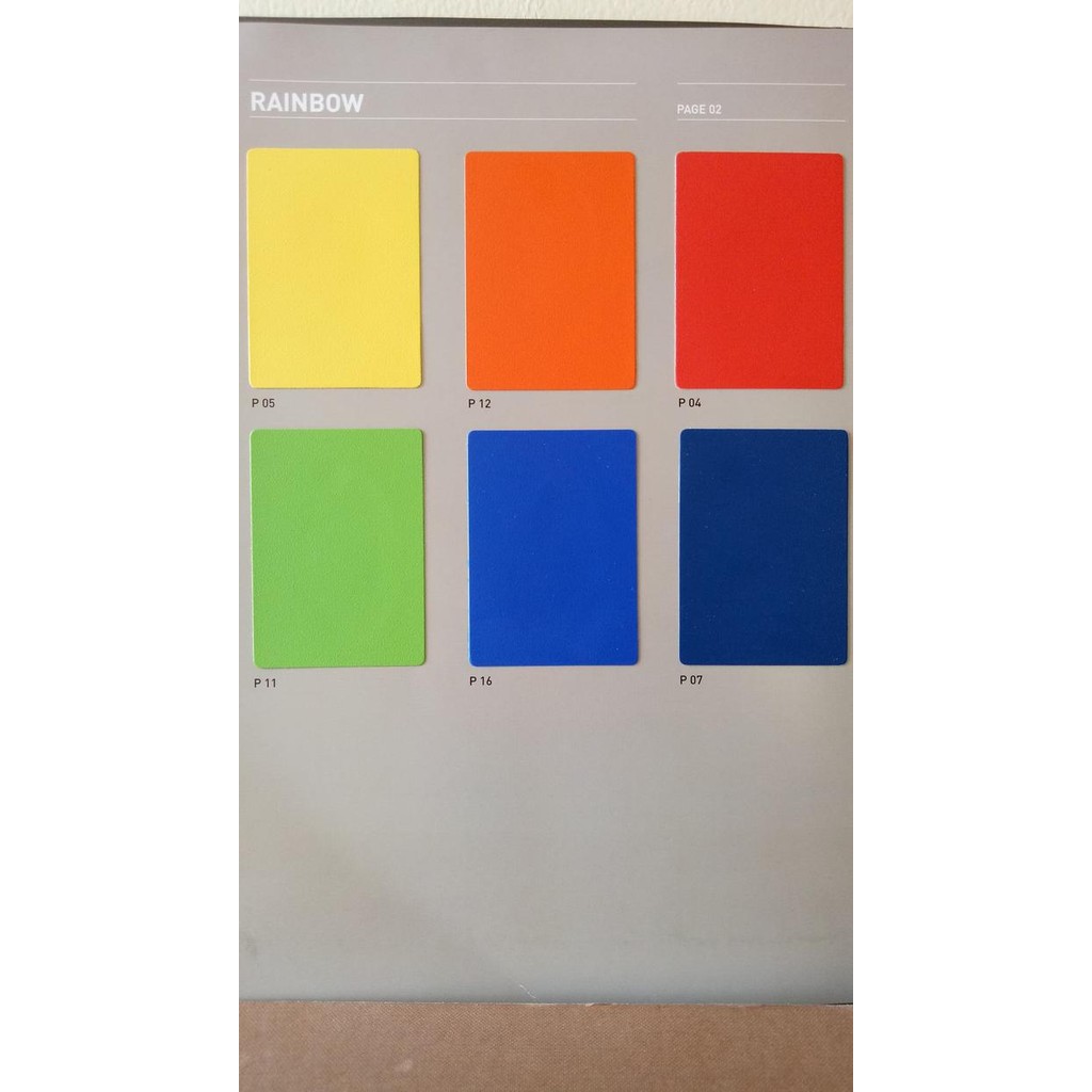 Terlaris TACO SHEET KILAP/GLOSSY RED, YEL, ORA ( PVC SHEET )