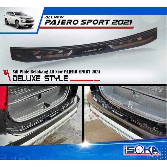 Premium- Sill Plate Sillplate Belakang Rear Scuff Plate PAJERO SPORT 2021 2022