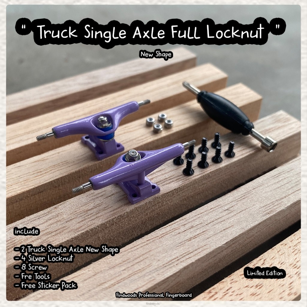 Fingerboard Truck Pro Single axle new shape full locknut