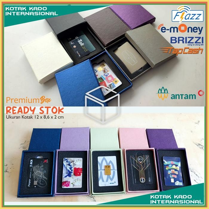 

Happy- Kotak kartu cardbox emoney box flazz kemasan kartu premium