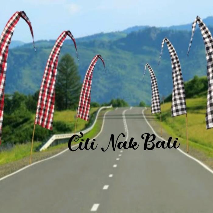 Umbul Umbul Bali Murah Kotak Poleng 6-7M Terlaris