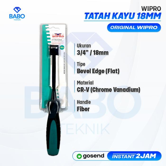 

TERLARIS! Wipro Tatah Pahat Tata Kayu 3/4" 18MM HANDLE FIBER