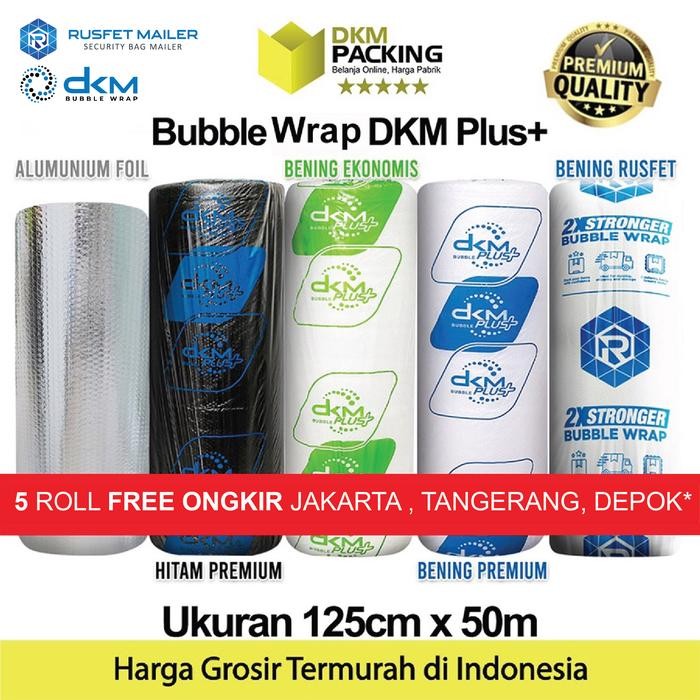 

Pesta- Plastik Bubble Wrap 125cm x 50m DKM PLUS TERMURAH Bubblewrap ROLL