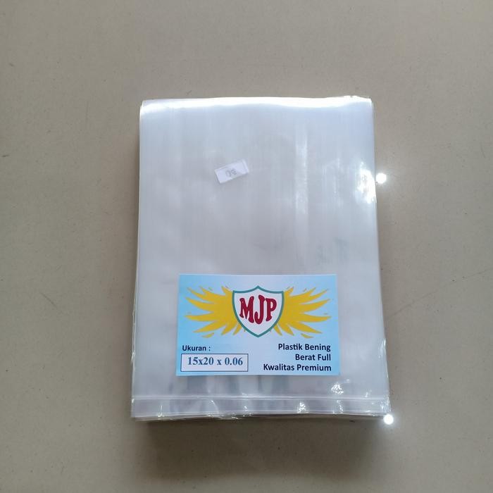 Pesta- Plastik PP Bening Tebal 06 Uk. 15x20 Merk MJP Plastik Bungkus Snack