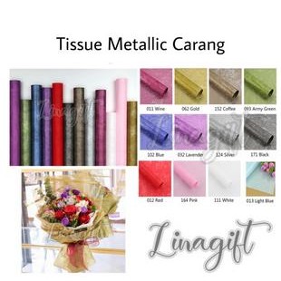 

Pesta- FLOWER WRAPPING TISSUE/ METALIC PAPER/ KERTAS CARANG SERAT GOLD