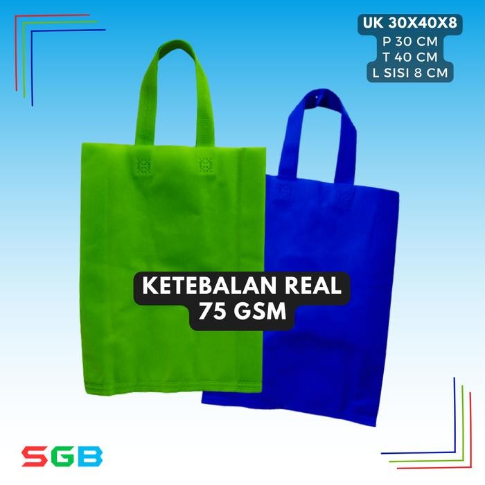 

Pesta- Tas Spunbond Handle uk 30x40x8 ( harga lusinan )
