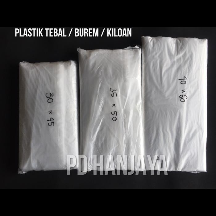 Pesta- PLASTIK TEBAL KILOAN / PLASTIK BUREM - 1kg