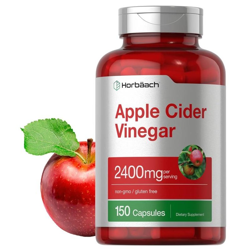 

Apple Cider Vinegar Capsules 2400mg by Horbaach USA