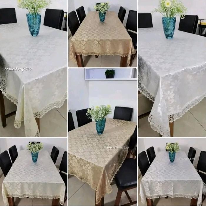 Taplak Meja Makan 6 Kursi
