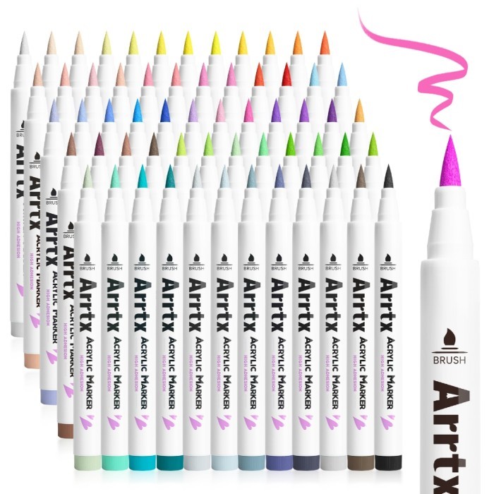 

ARRTX ACRYLIC BRUSH MARKER/SPIDOL 60B (ANIME/CARTOON/COMIC COLOR)