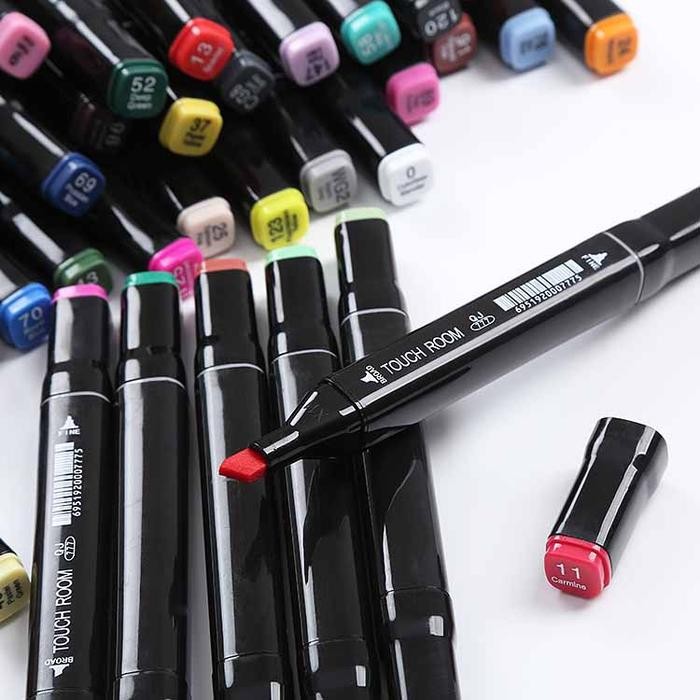 

CODTOUCH 12/36/60/80/120 WARNA SKETSA SPIDOL UMUM GENERAL MARKER SET ANIMATION MARKERS PEN FOTO