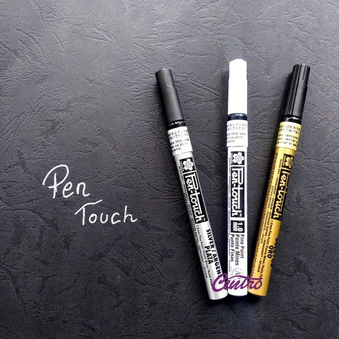 

SAKURA PEN TOUCH PAINT MARKER FINE POINT SET 3 COLOUR METALIC METALIK
