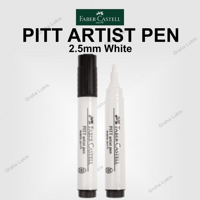 

FABER-CASTELL PITT ARTIST PEN 2.5MM WHITE