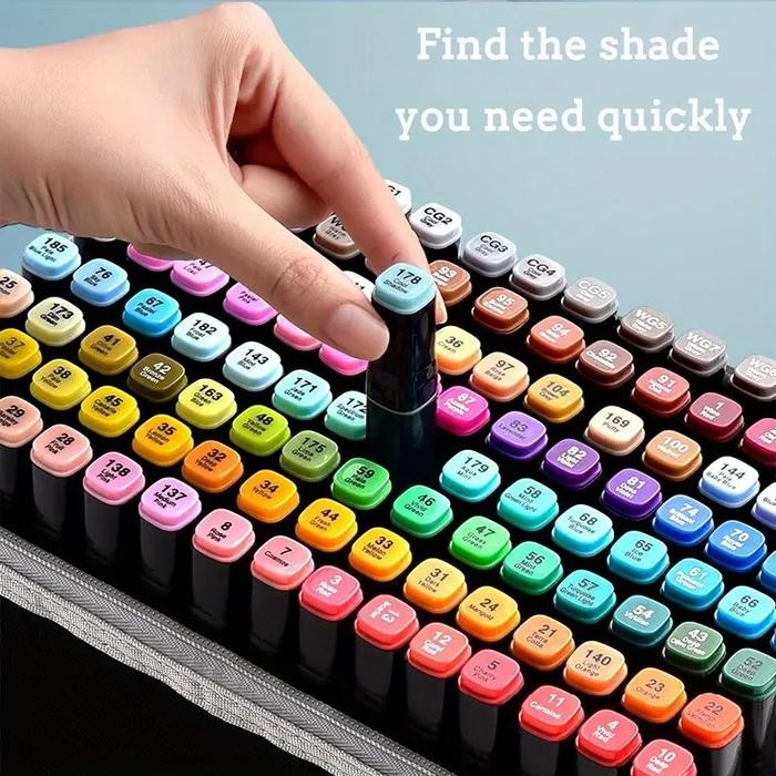 

(COD) TOUCH SPIDOL DUAL SIDE FINE ART BRUSH ART MARKER SET 120 WARNA - CY-006