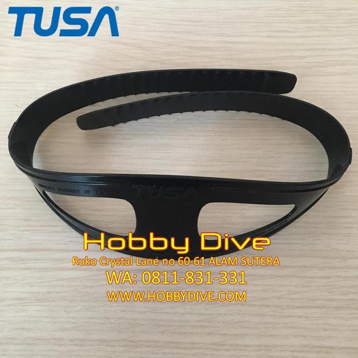 BISA SPK Tusa Mask Strap Silicon for Mask Freedom Type ST-9000Q/QB BK Diving