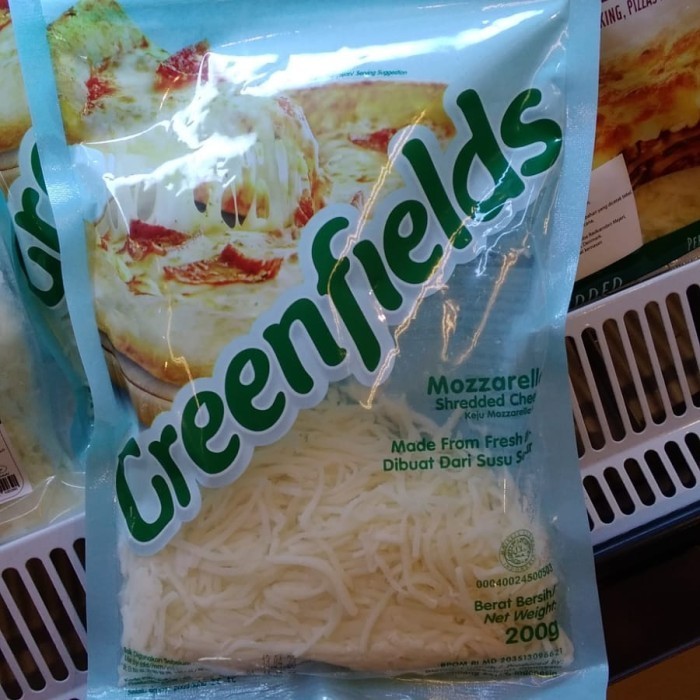 

BARANG TERLARIS Greenfields Mozzarella Shredded Cheese 200gr