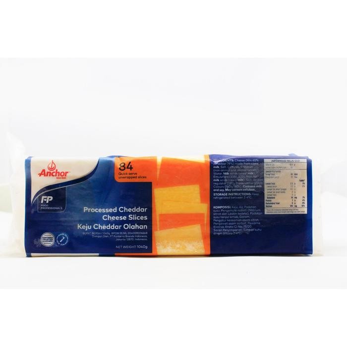 

BARANG TERLARIS Anchor keju cheddar olahan 1040 gr